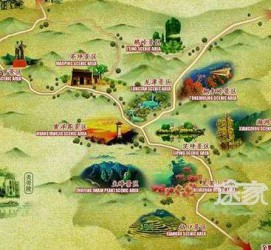 广安景点地图(长沙景点地图)