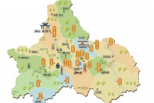 广安景点地图(景点地图手绘)